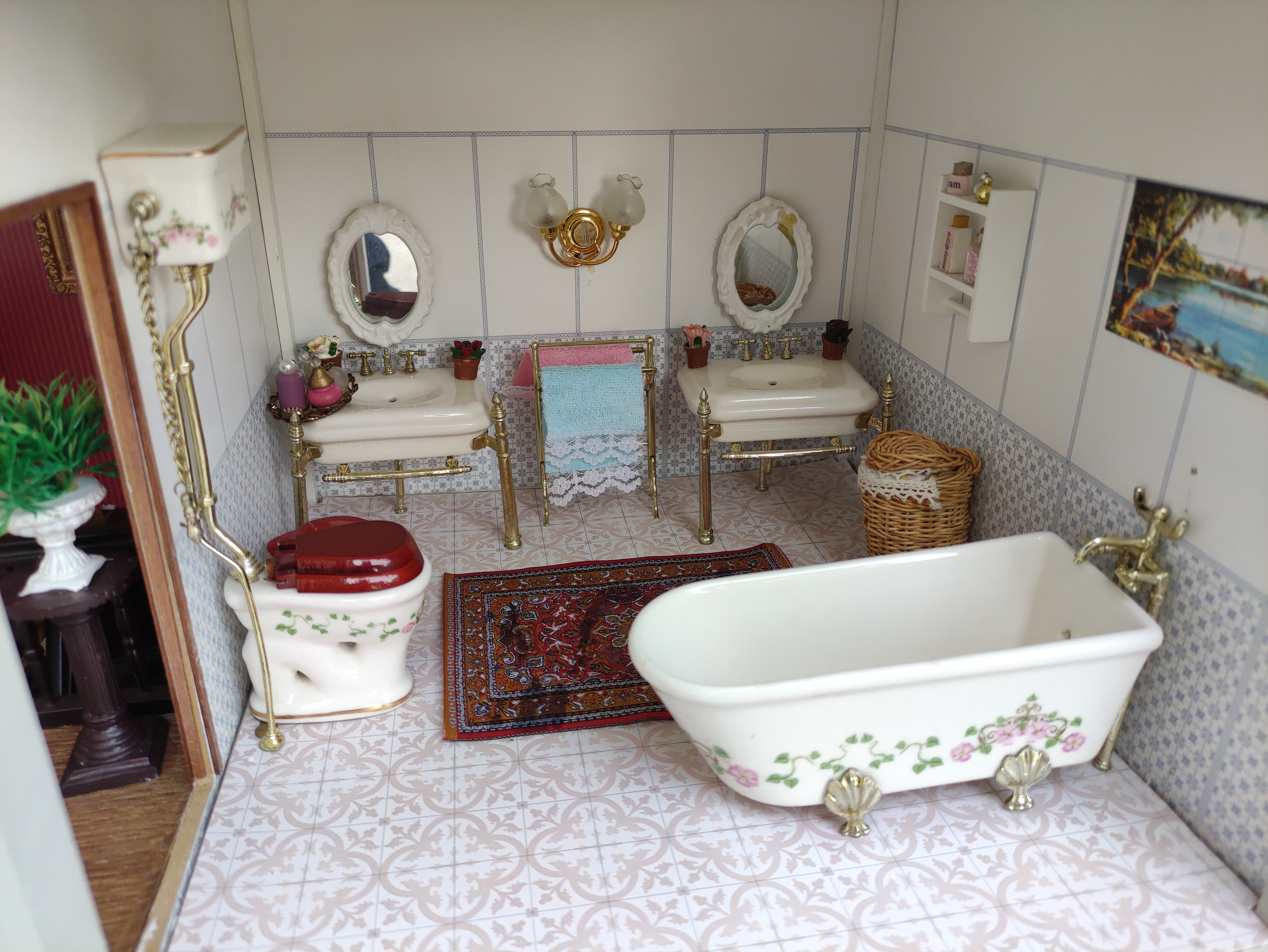 casita muñecas juguete infantil madera luz 70x68.5x31.5 1u